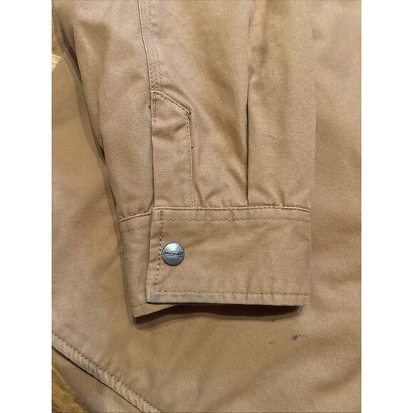 Craftsman Canvas Fleece Lined Chore Work Coat Zip Snap 5 Pockets Men's XXL 2XL - Picture 6 of 13
